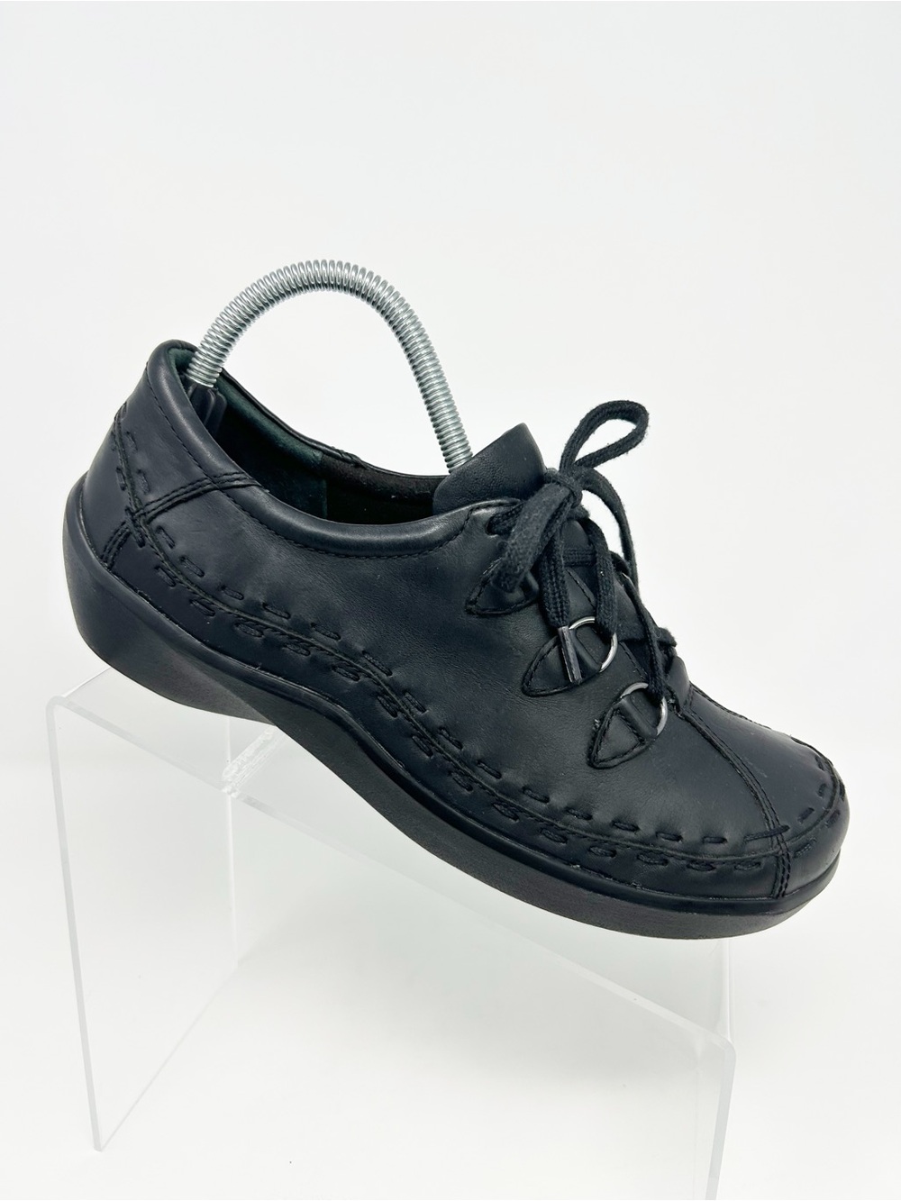 Ziera Allsorts Womens Black Lace-Up Comfort Walking Oxford Shoes Size 39